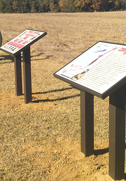 Interpretive Signs Share The History Of Battle Of Raymond